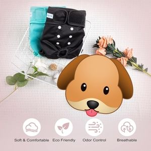 NEW ! Paw Legend Washable Reusable Dog Diapers - No Leak Doggie Diapers